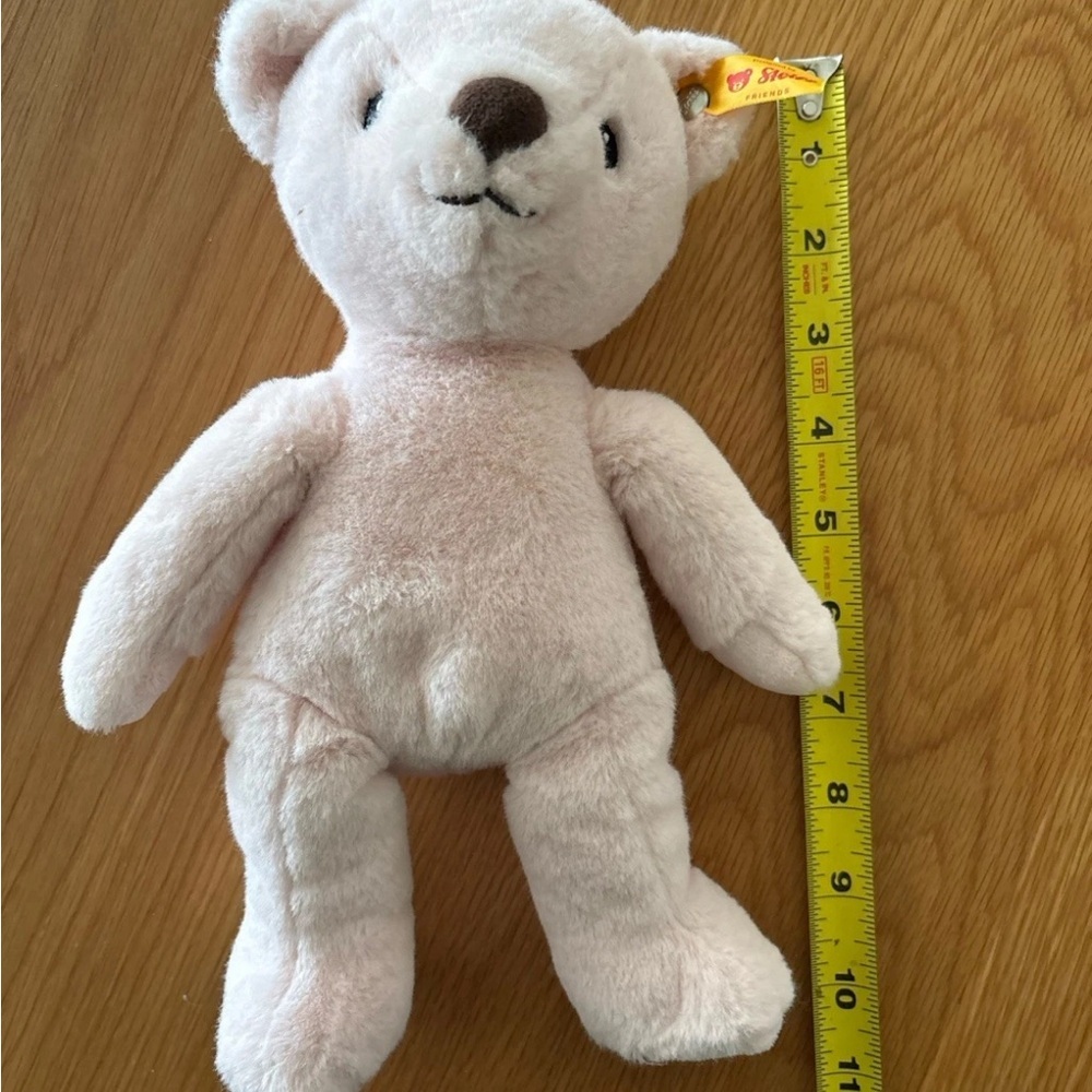 STEIFF My First Steiff Teddy Bear Pink 10” embroidered baby gift collectible - Picture 6 of 6